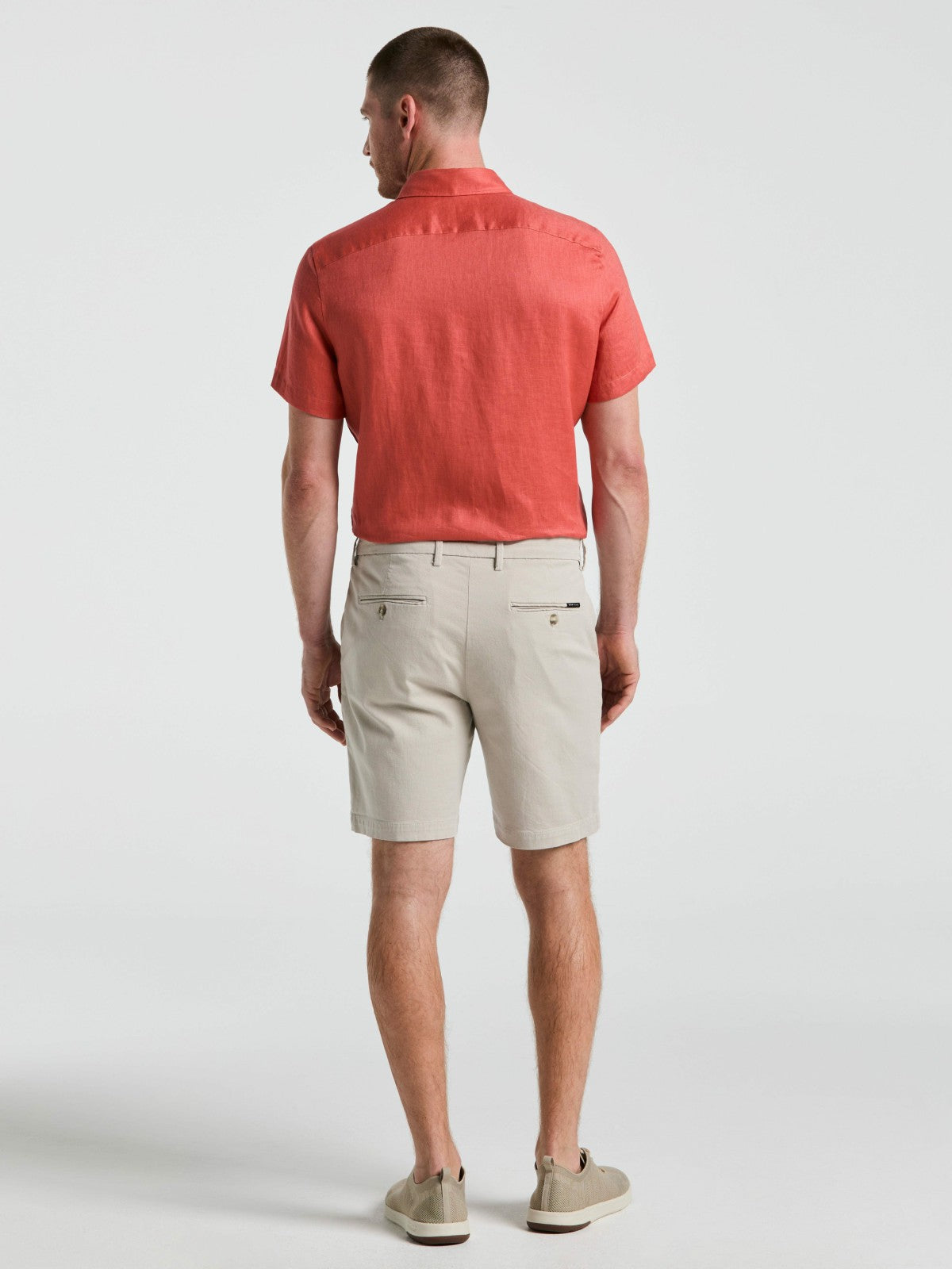 8" Flat Front Garment Dyed Short