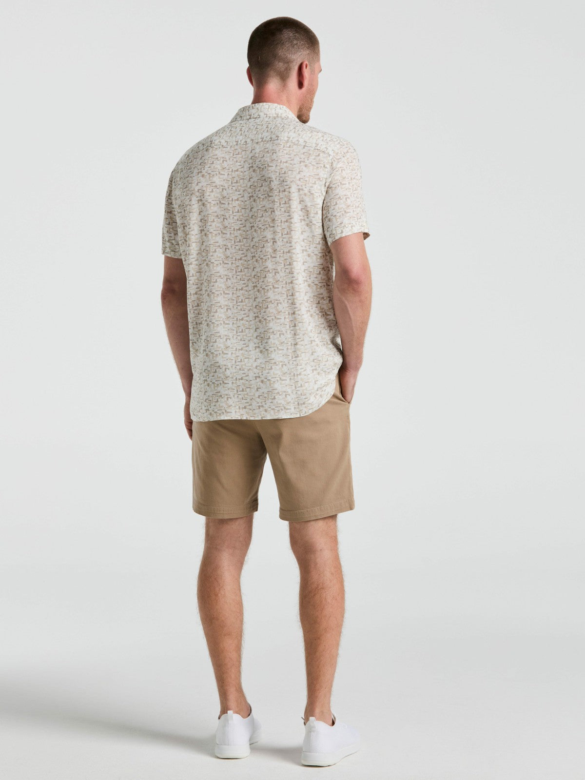 8" Flat Front Garment Dyed Short