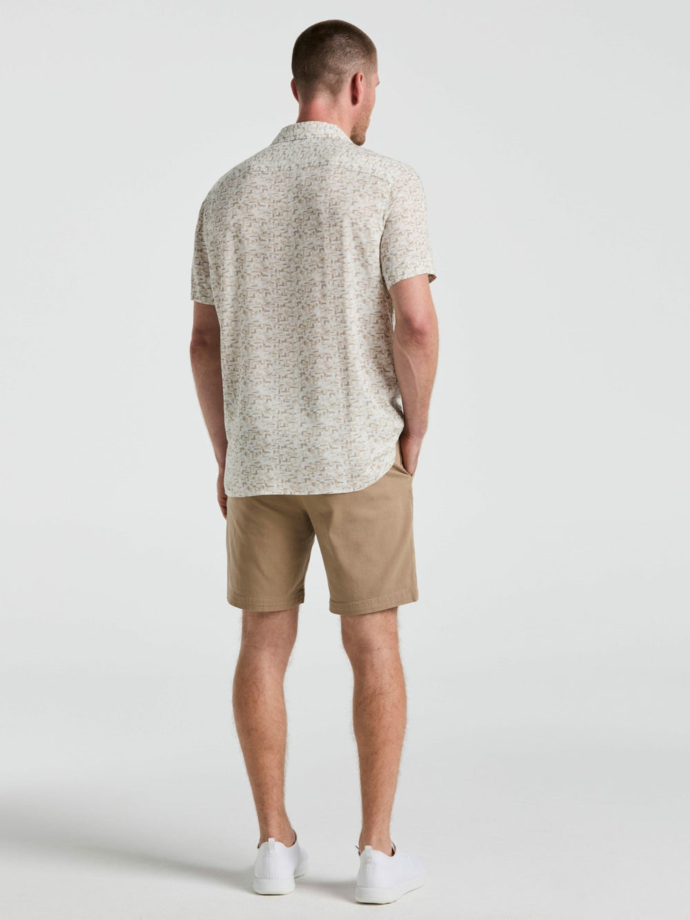 8" Flat Front Garment Dyed Short