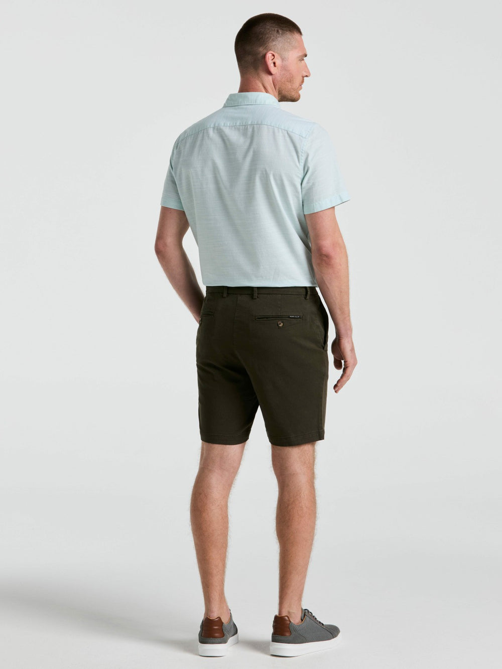 8" Flat Front Garment Dyed Short