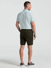 8" Flat Front Garment Dyed Short