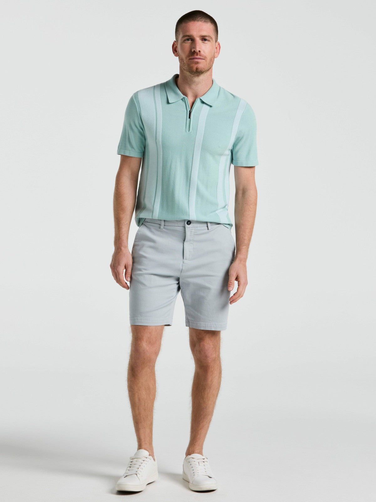 8" Flat Front Garment Dyed Short