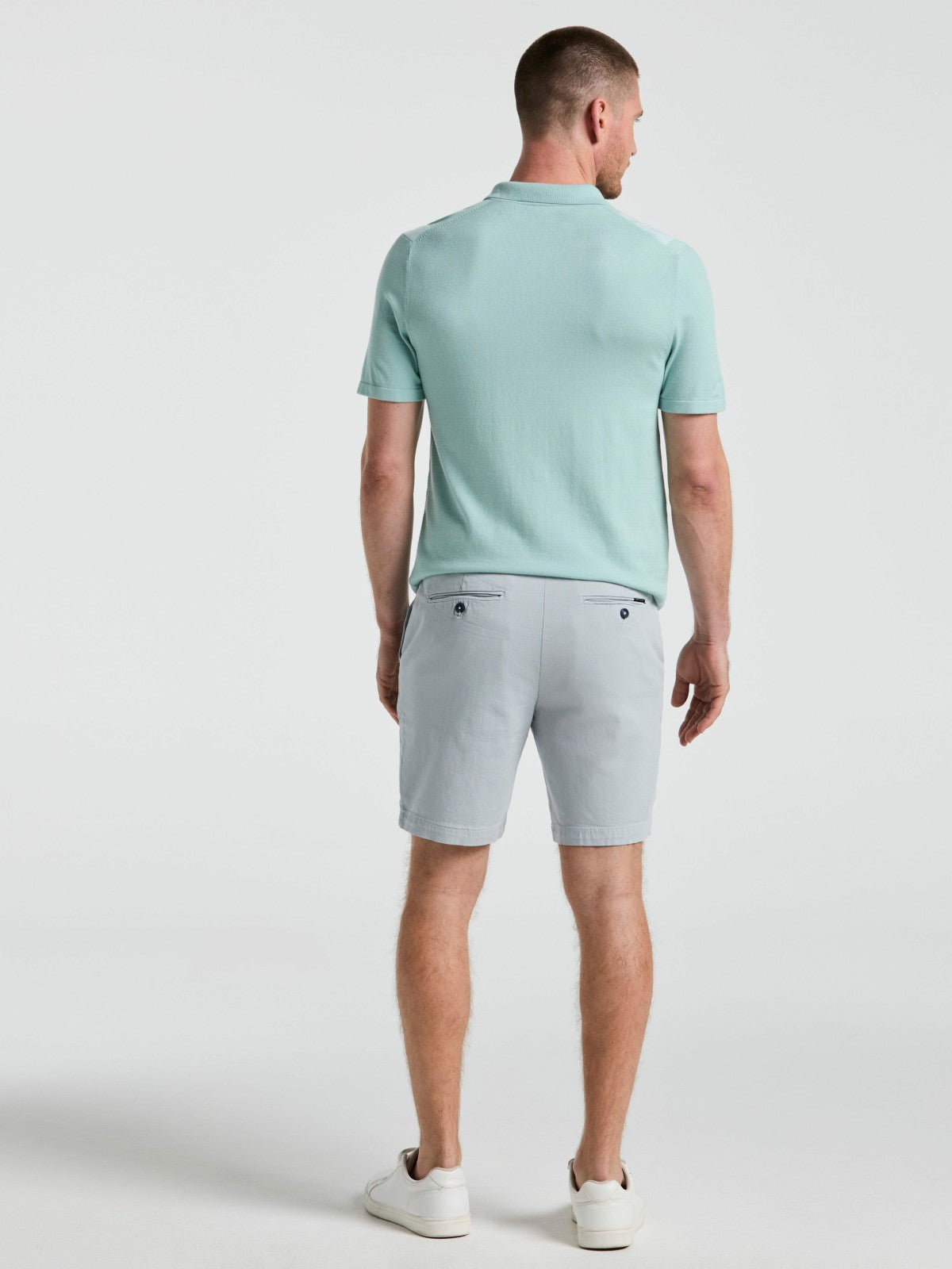 8" Flat Front Garment Dyed Short