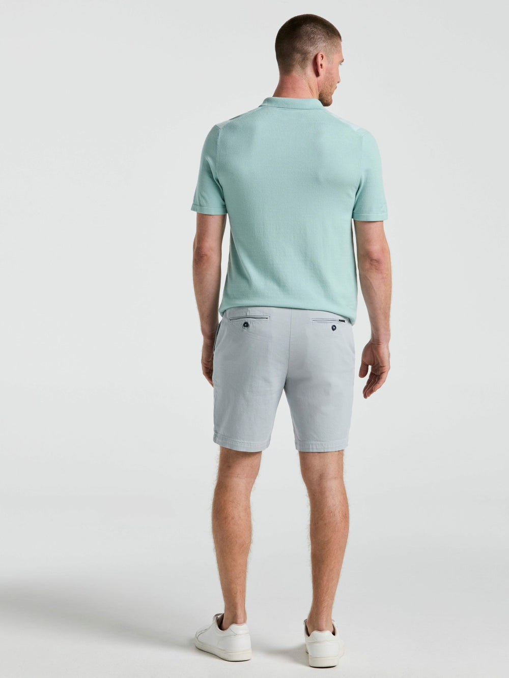 8" Flat Front Garment Dyed Short