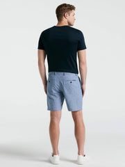 8" Flat Front Linen Cotton Short