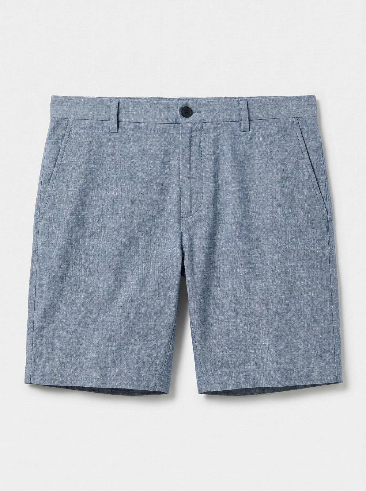 8" Flat Front Linen Cotton Short