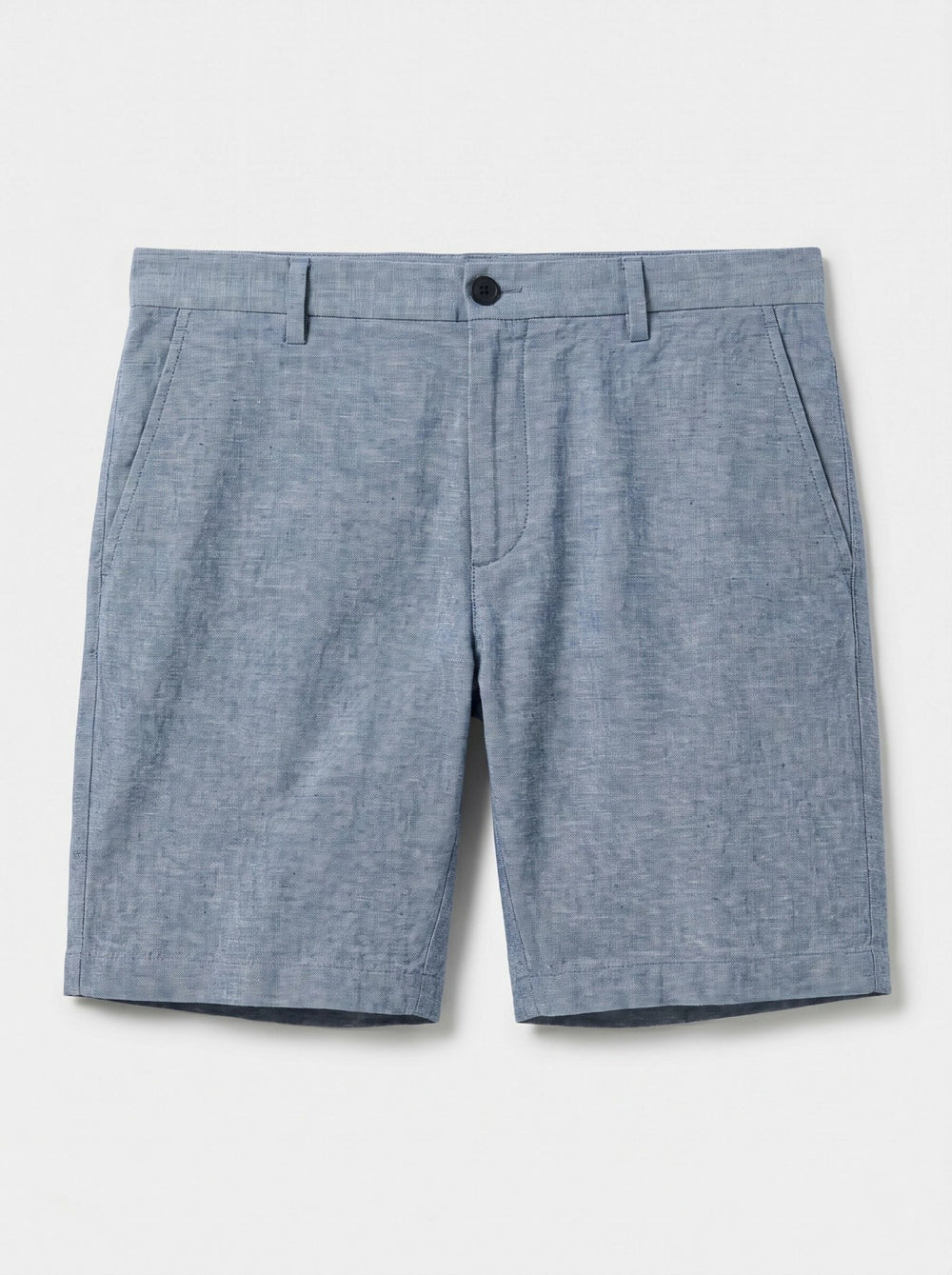 8" Flat Front Linen Cotton Short