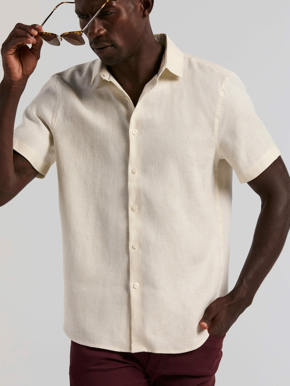 Solid Linen Shirt