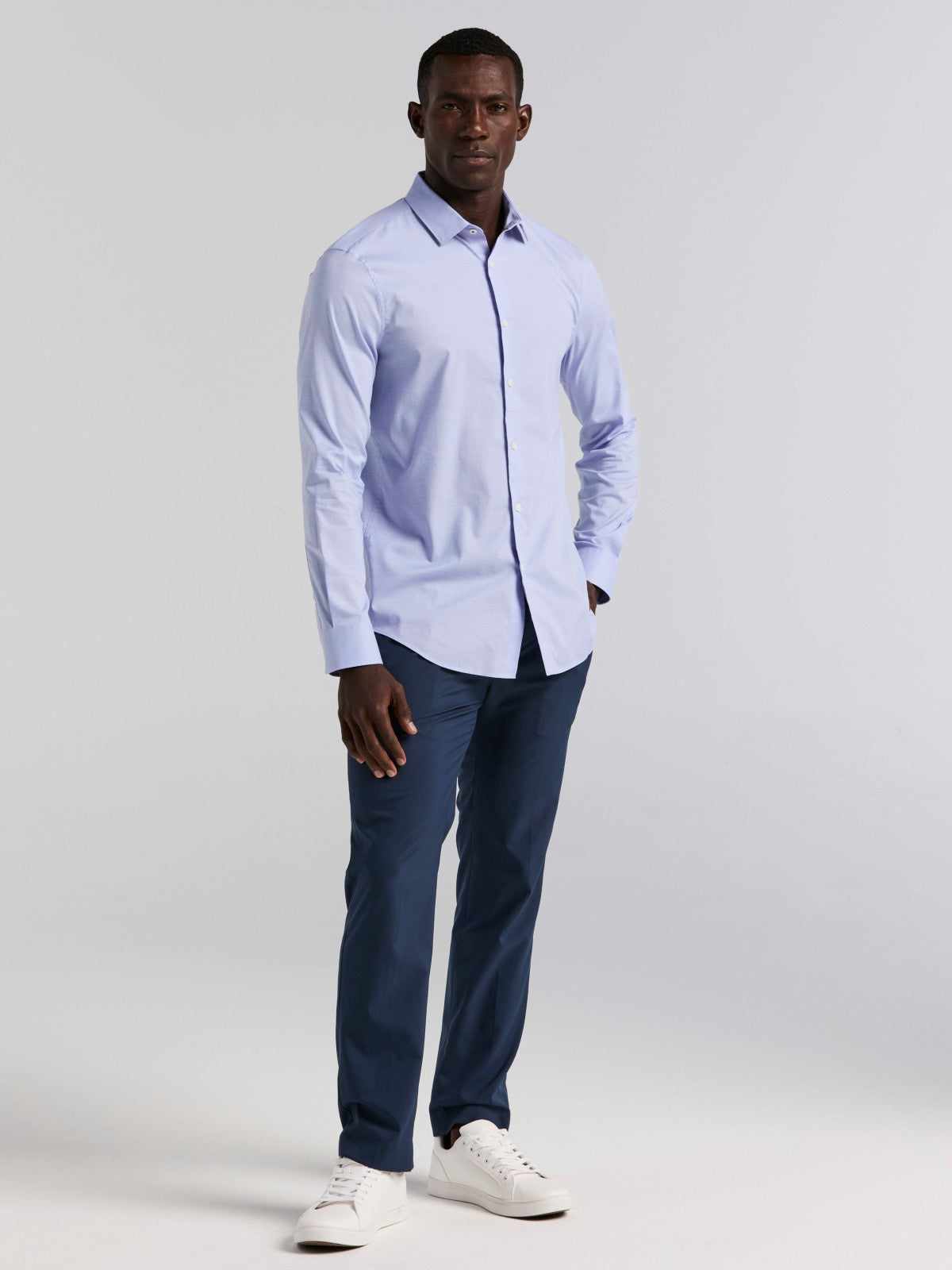 Dobby Cotton Stretch Slim Fit Shirt