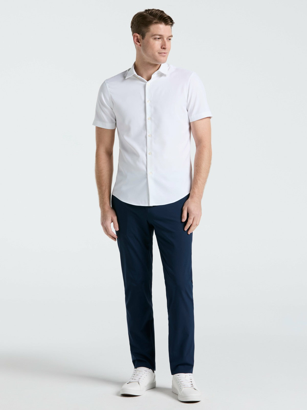 Slim Fit Total Stretch Solid Shirt