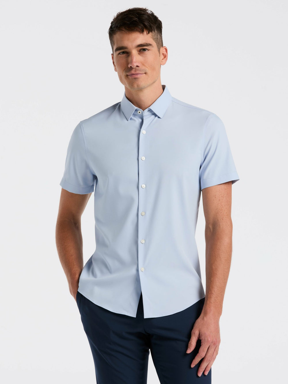 Slim Fit Total Stretch Solid Shirt
