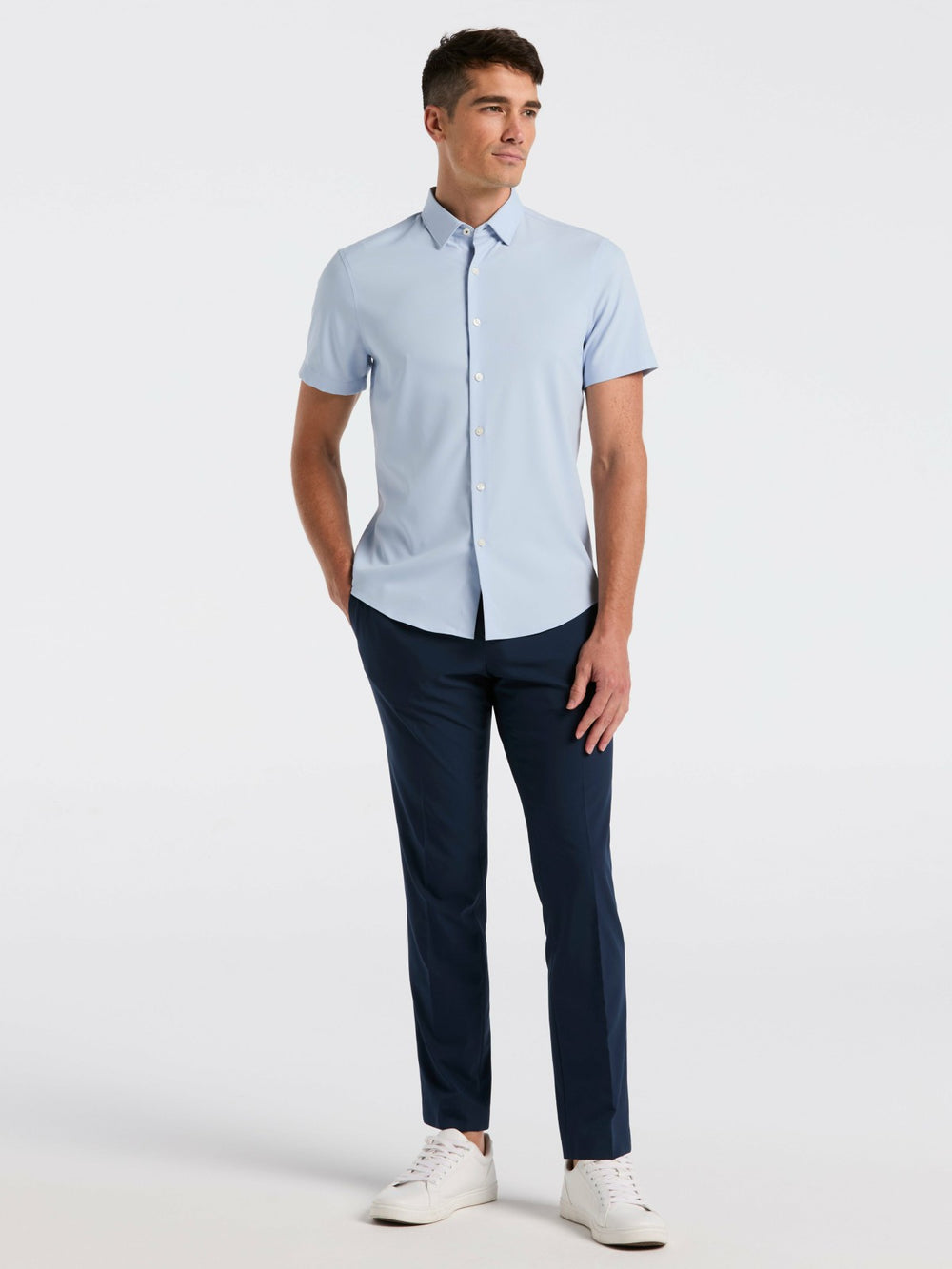 Slim Fit Total Stretch Solid Shirt