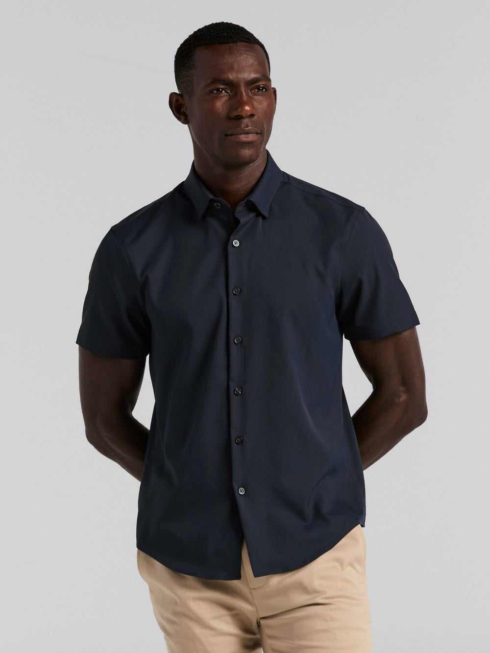 Slim Fit Total Stretch Solid Shirt