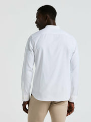 Men's Untucked Total Stretch Slim Fit Banded Collar Shirt - Perry Ellis