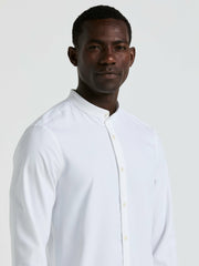 Men's Untucked Total Stretch Slim Fit Banded Collar Shirt - Perry Ellis