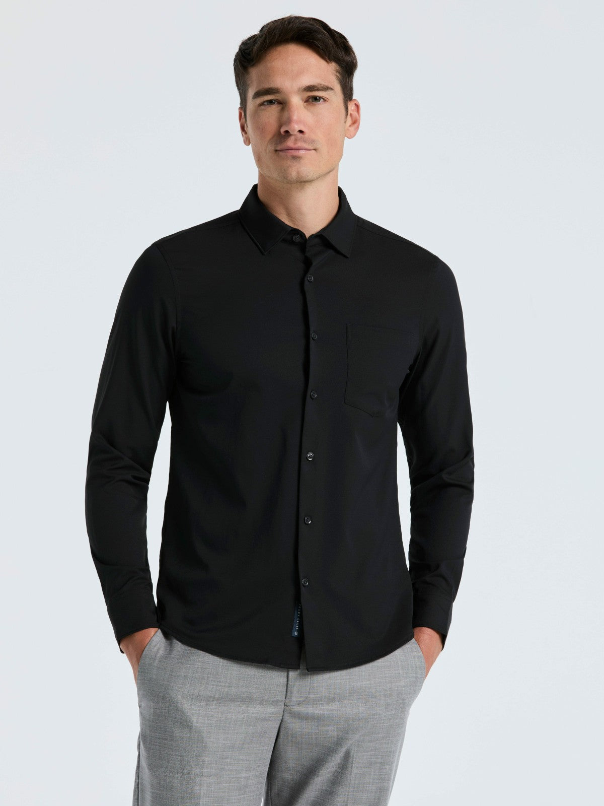 Untucked Total Stretch Slim Fit Solid Shirt