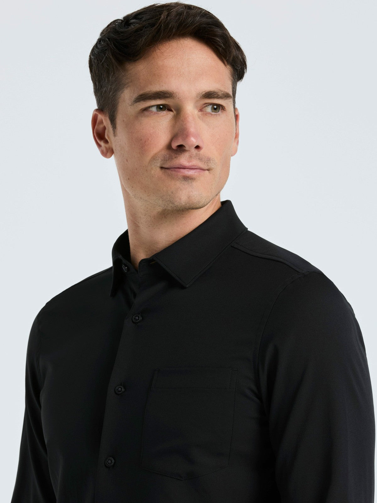 Untucked Total Stretch Slim Fit Solid Shirt