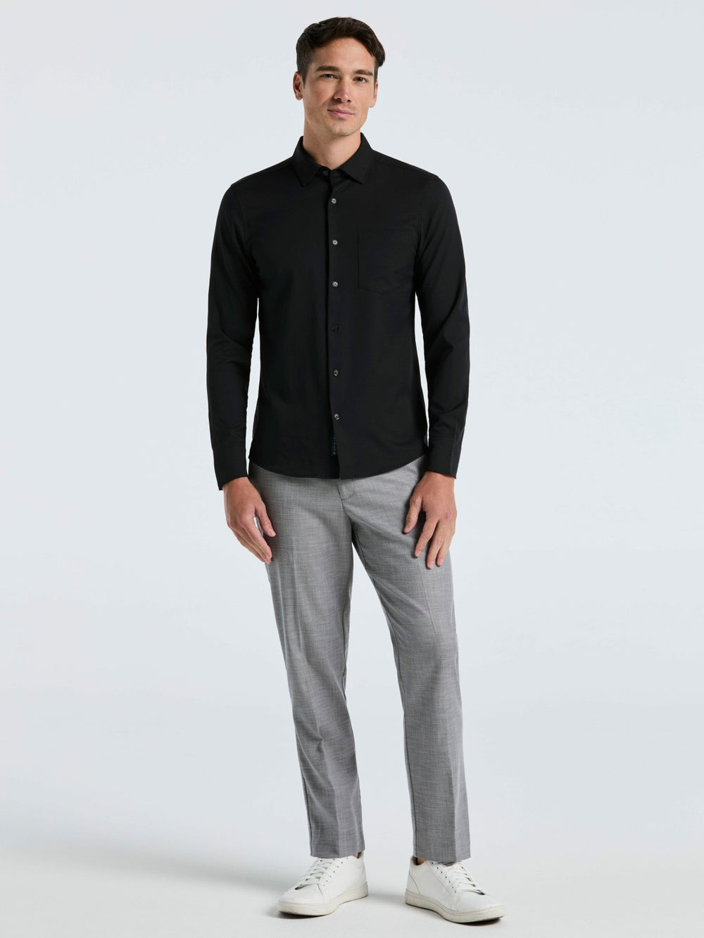 Untucked Total Stretch Slim Fit Solid Shirt