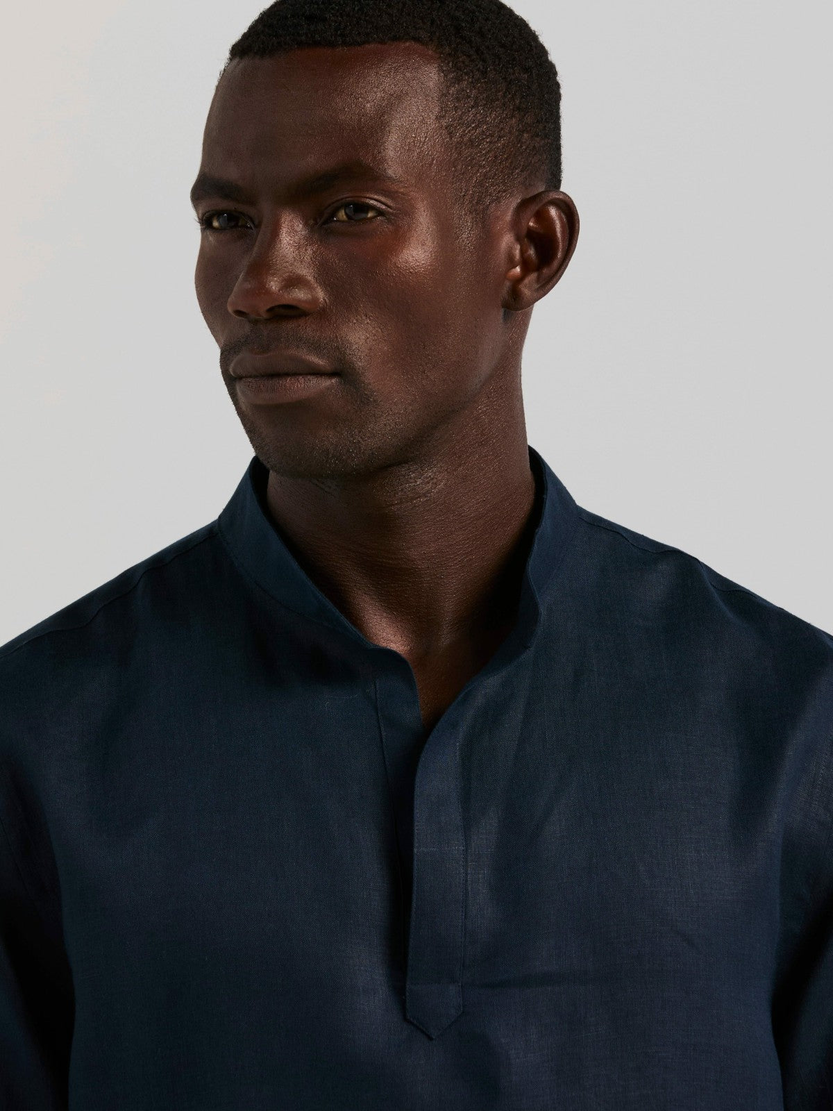 Solid Linen Popover Shirt