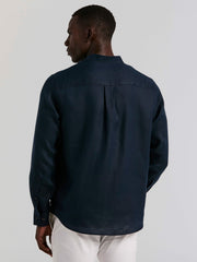 Solid Linen Popover Shirt