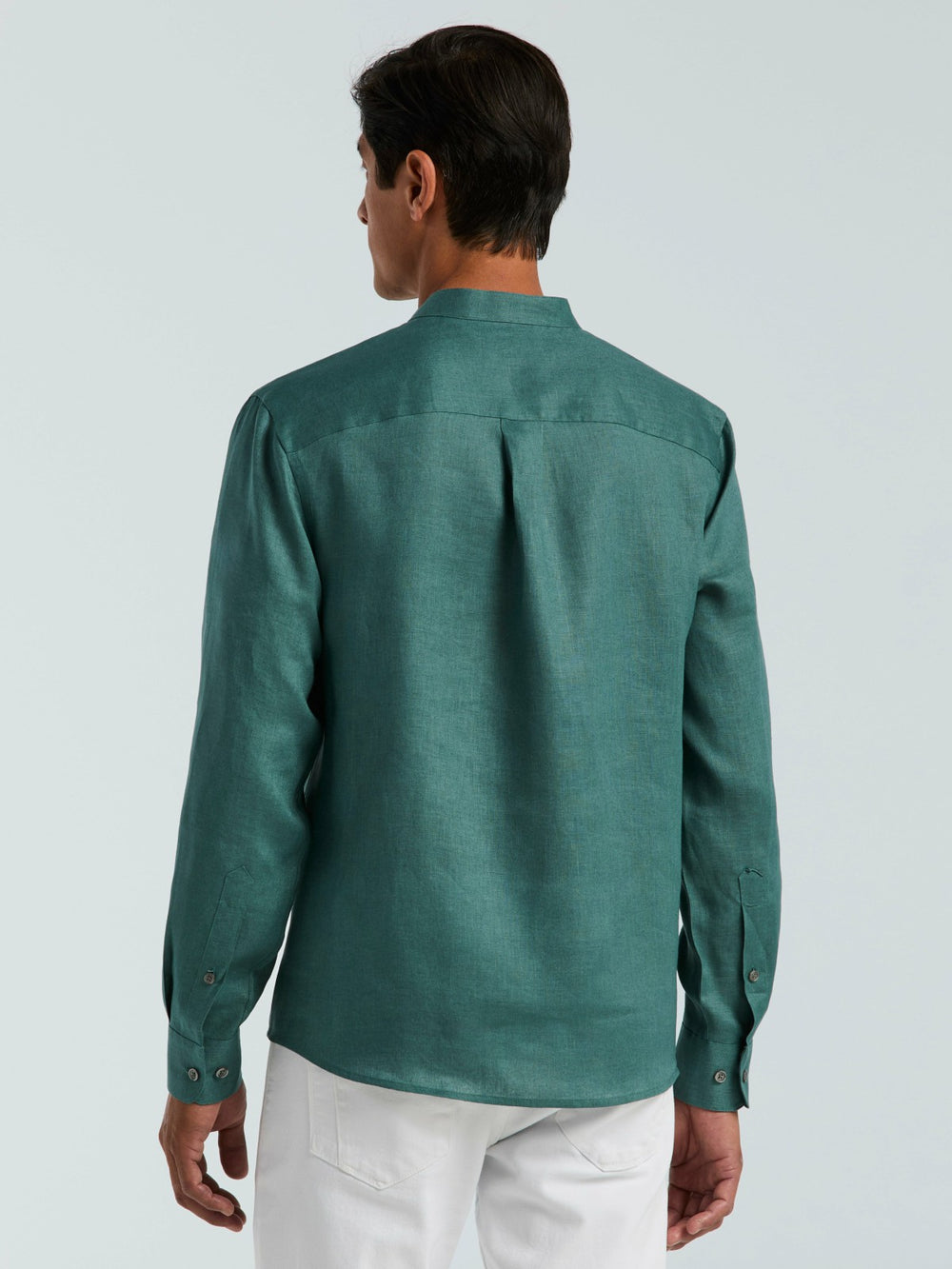 Solid Linen Popover Shirt