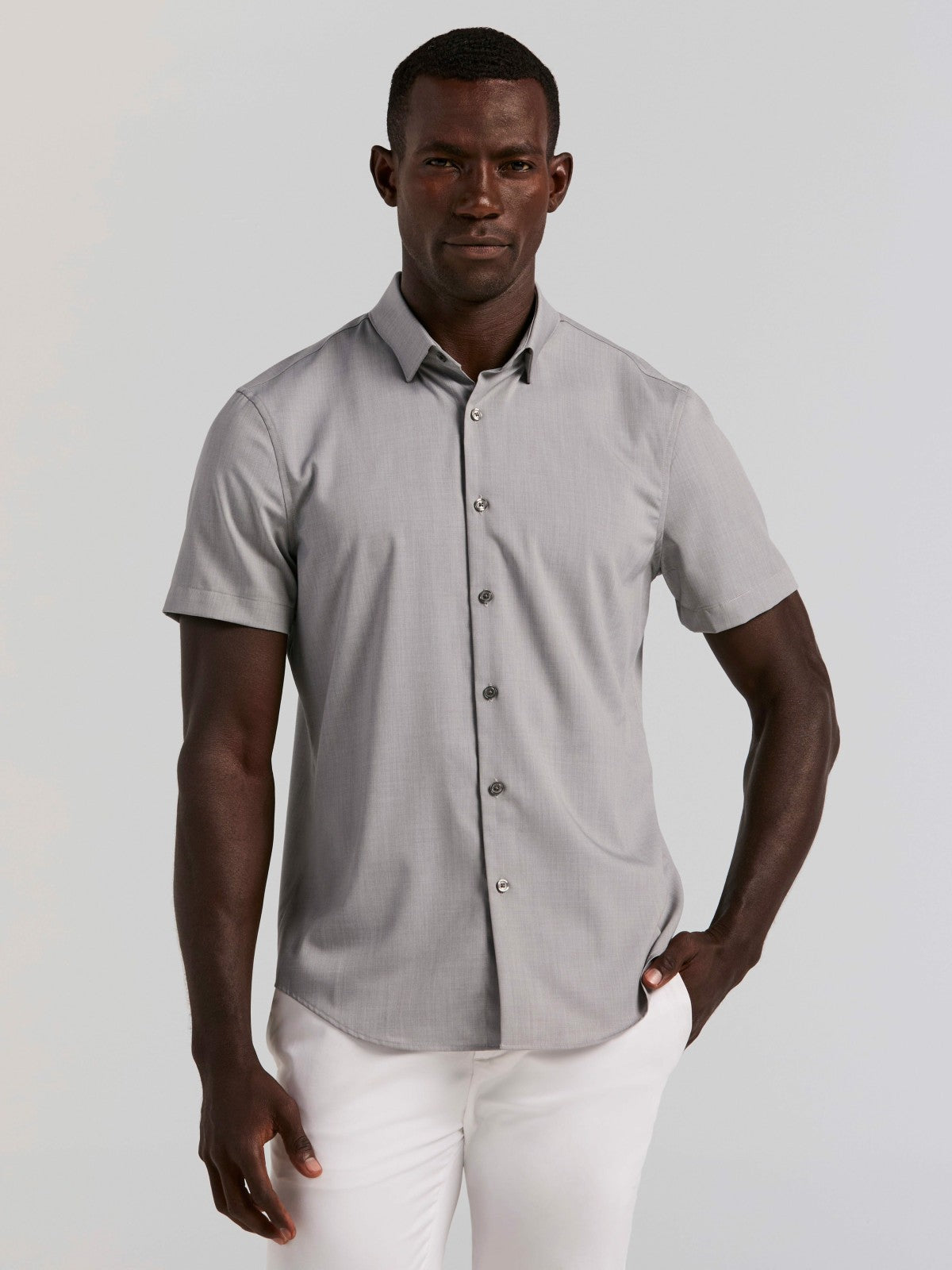 Total Stretch Heathered Shirt