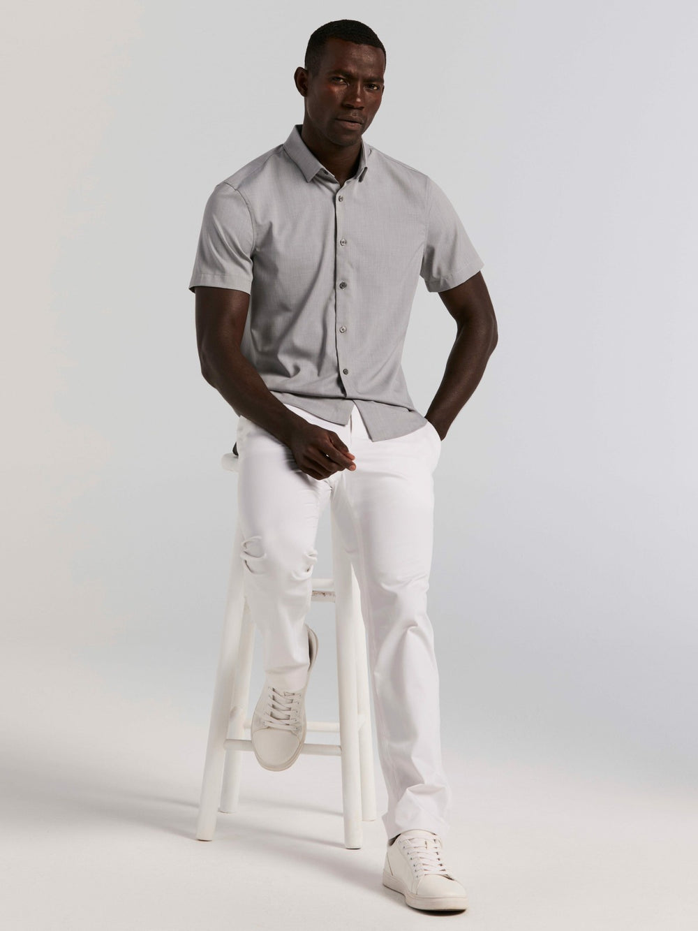 Total Stretch Heathered Shirt