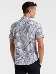 Slim Fit Botanical Print Shirt