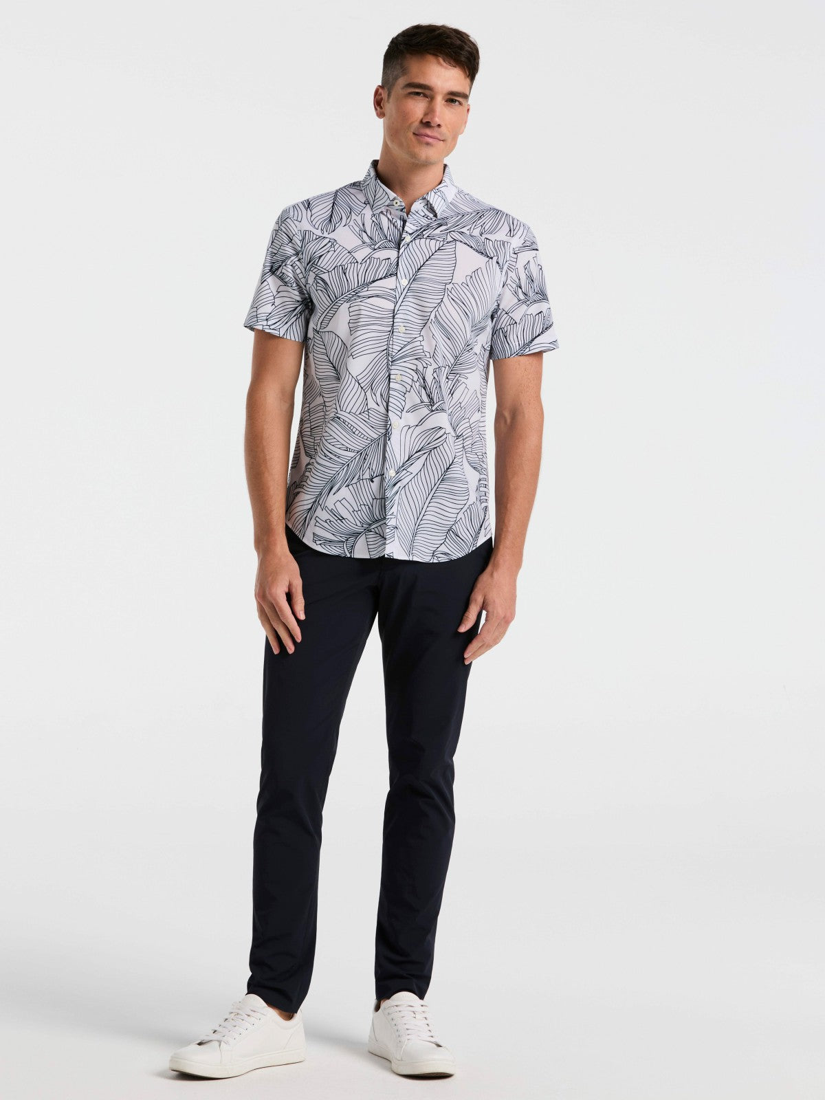 Slim Fit Botanical Print Shirt