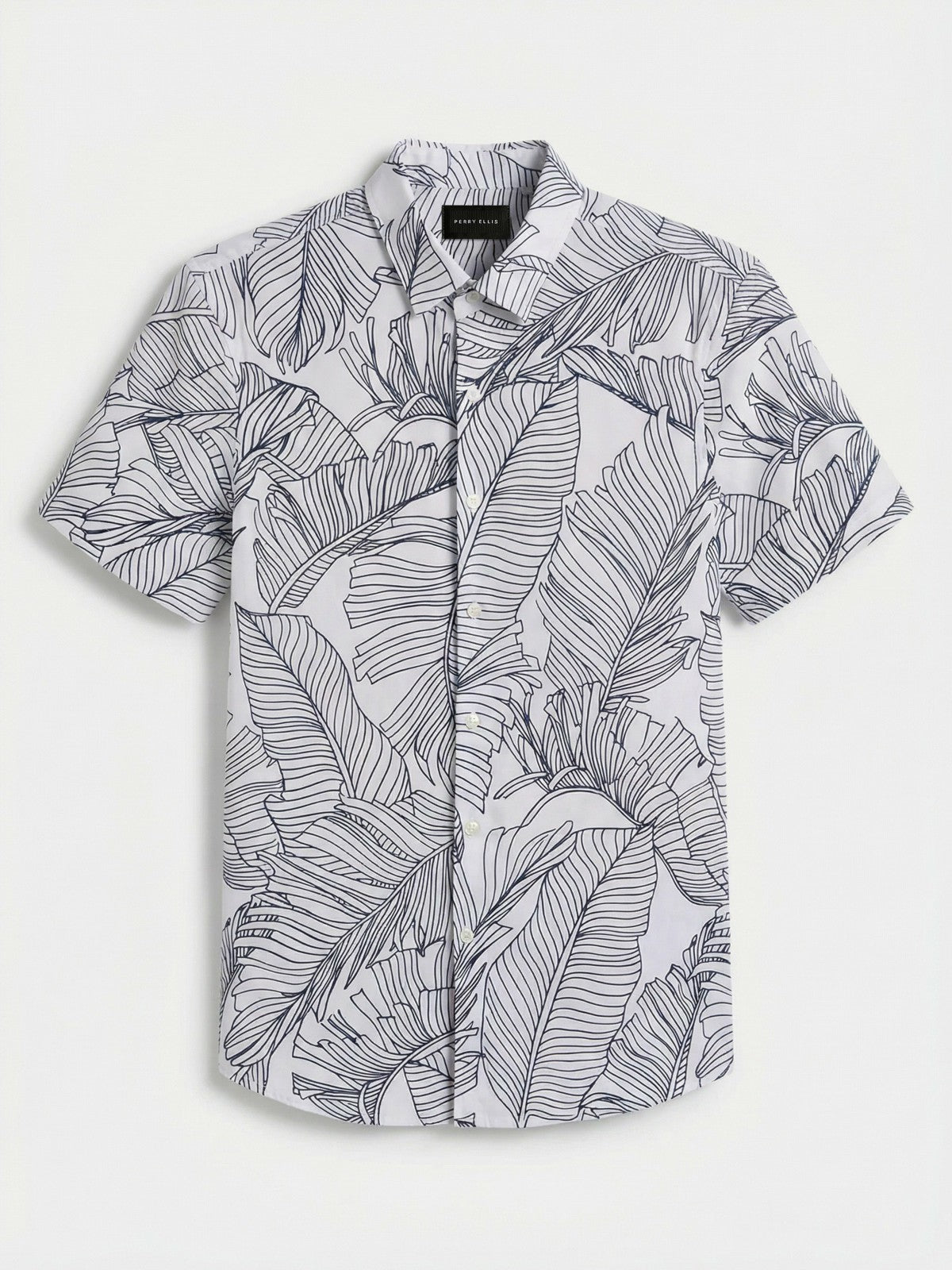 Slim Fit Botanical Print Shirt