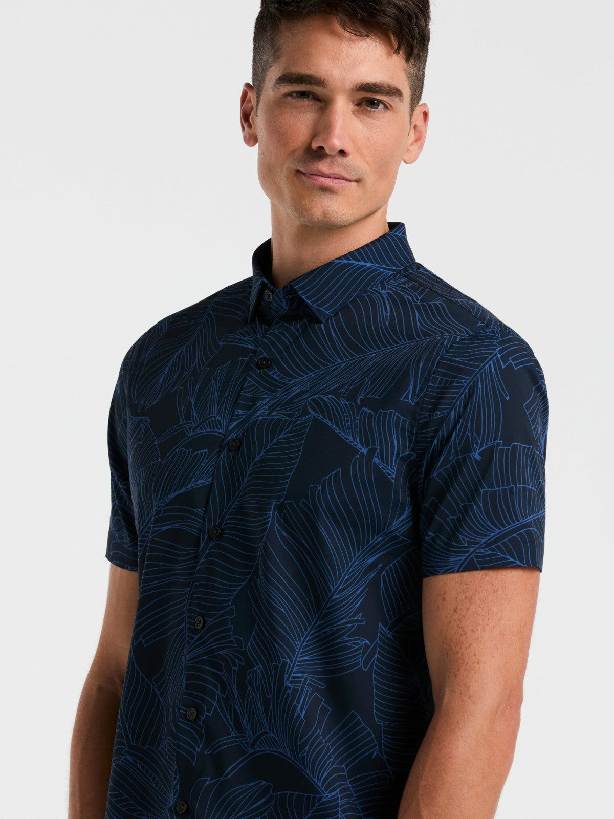 Slim Fit Botanical Print Shirt