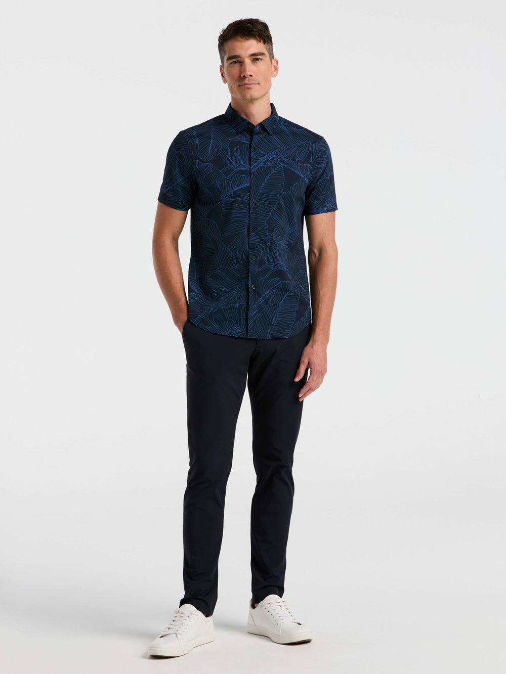 Slim Fit Botanical Print Shirt
