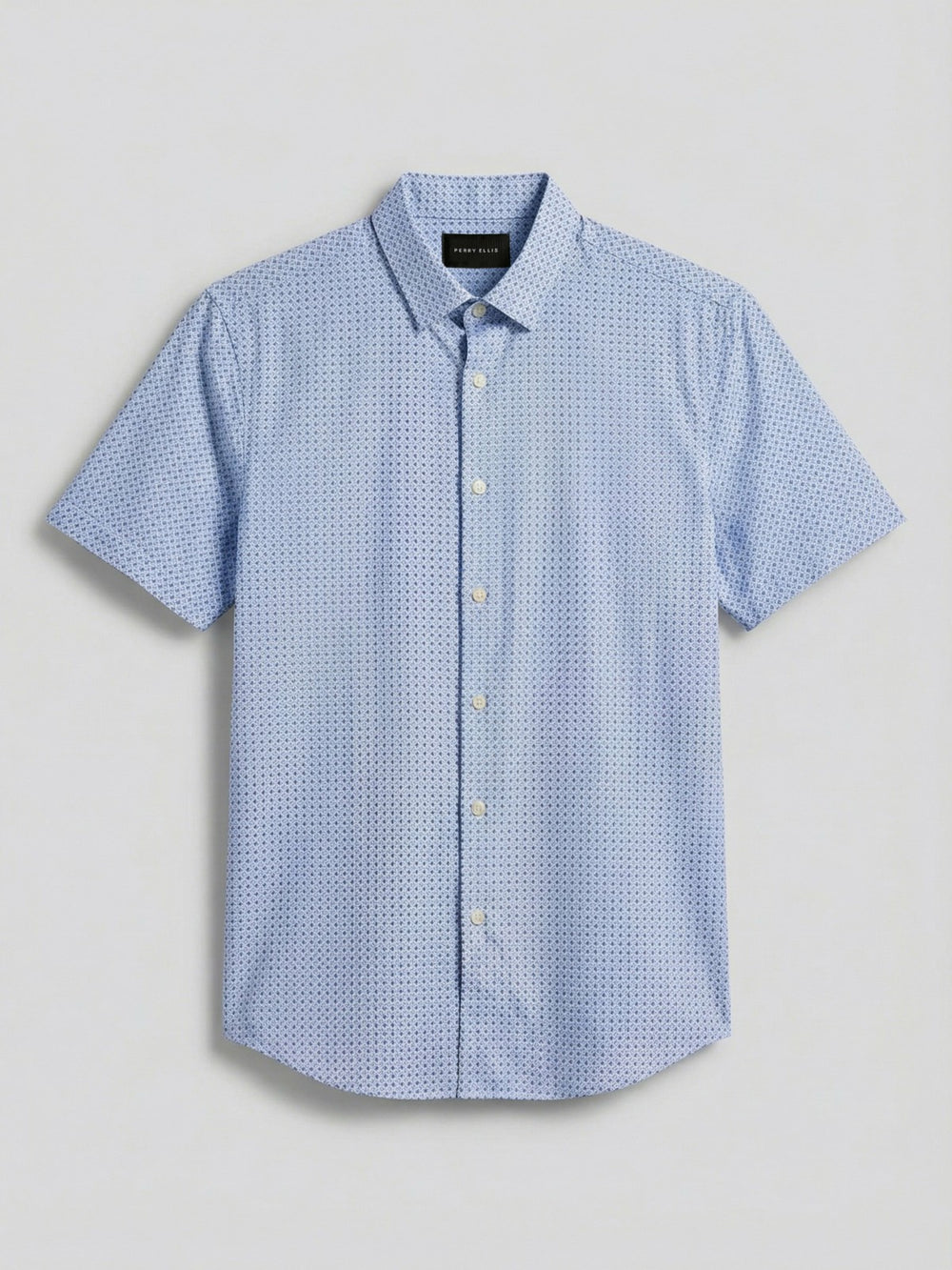 Slim Fit Cube Geometric Print Shirt