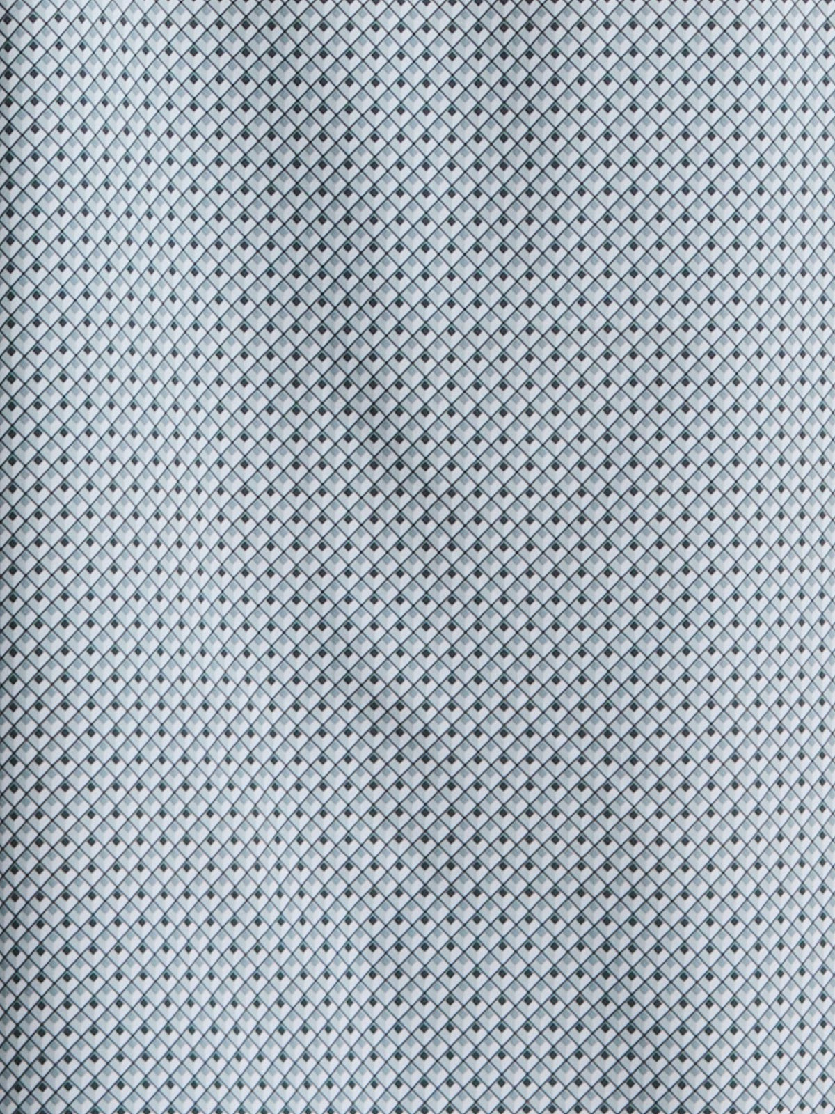 Slim Fit Cube Geometric Print Shirt
