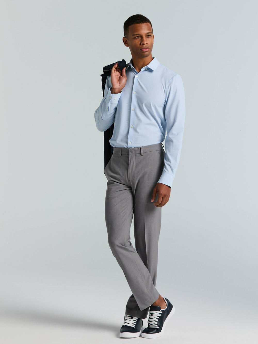 Slim Fit Total Stretch Diamond Geo Print Shirt