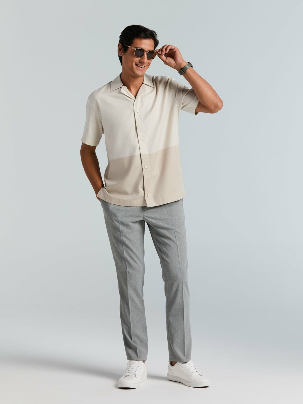 Tonal Colorblock Shirt