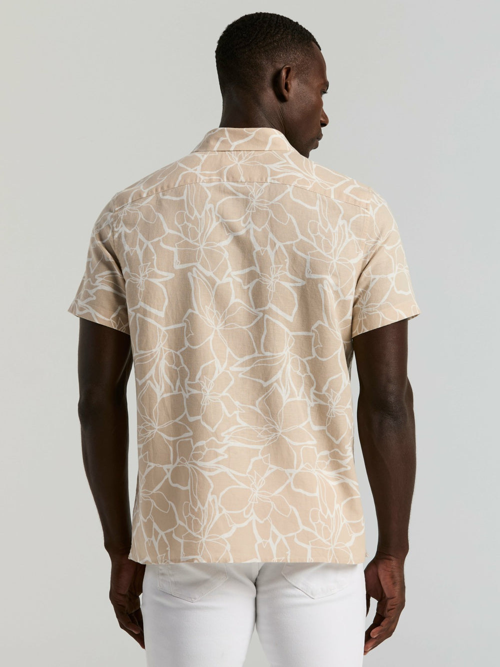 Linen Floral Print Shirt
