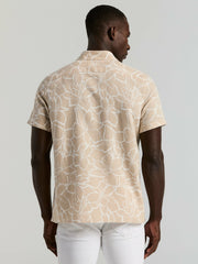 Linen Floral Print Shirt
