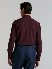 Diamond Print Slim Fit Total Stretch Shirt