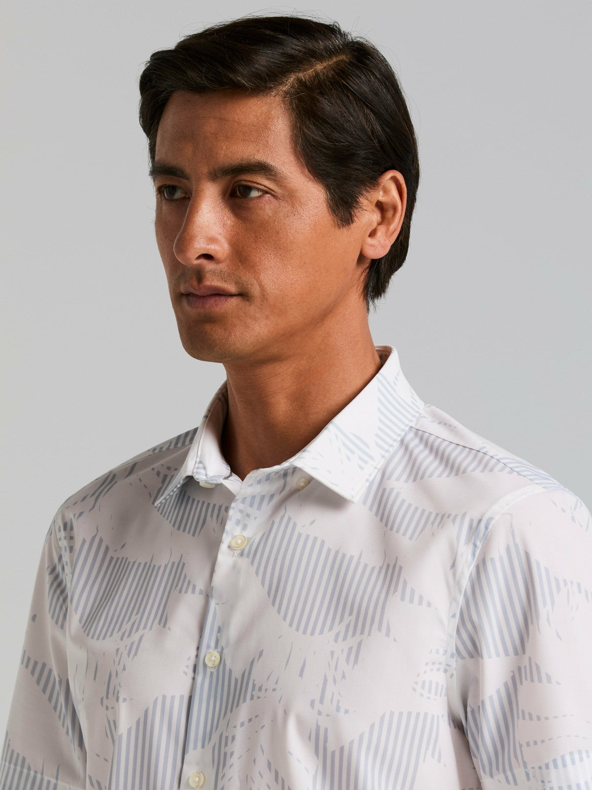 Slim Fit Feather Print Shirt