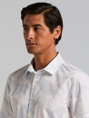 Slim Fit Feather Print Shirt