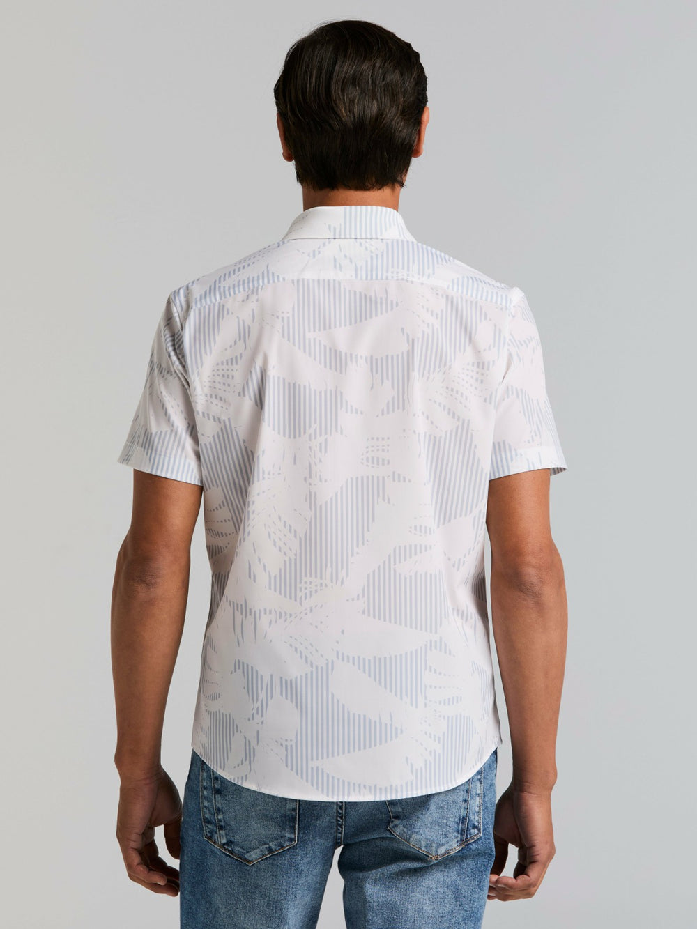 Slim Fit Feather Print Shirt