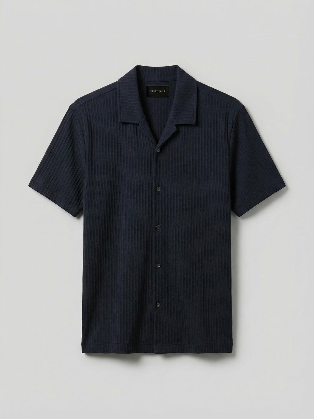 Vertical Stripe Jacquard Button Front Knit