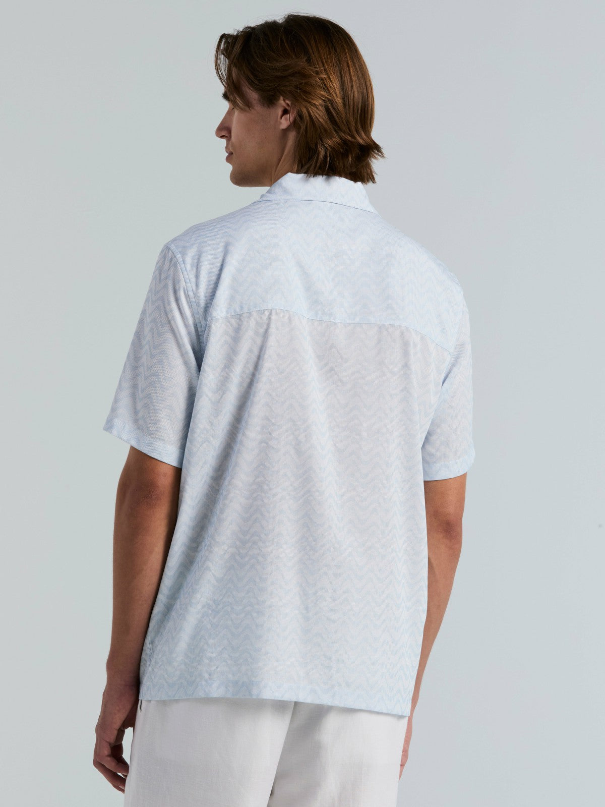 Textured Dobby Camp Collar Shirt