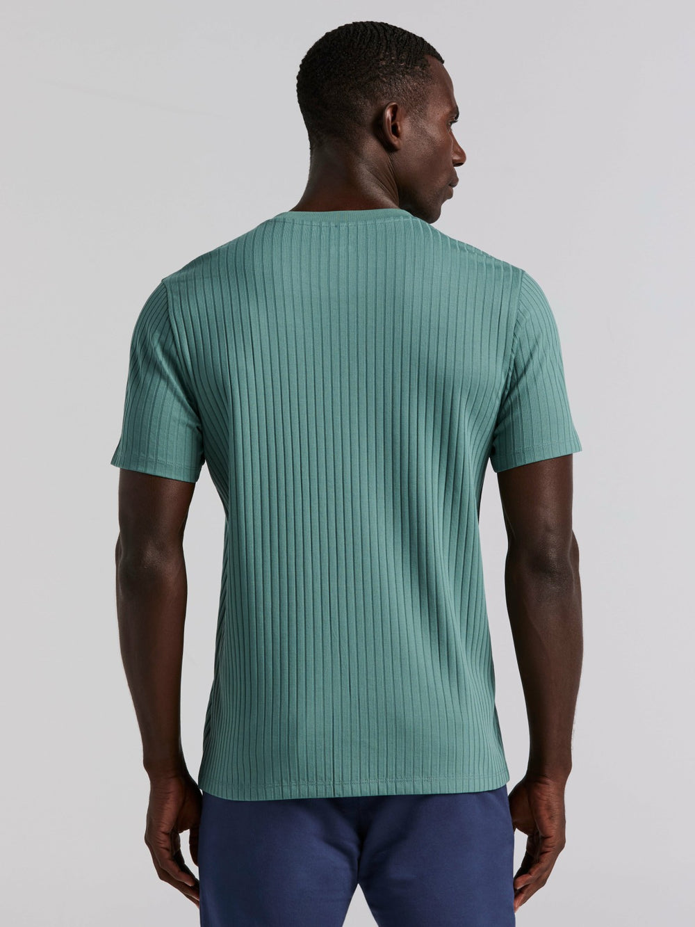 Ribbed Crew Neck Tee