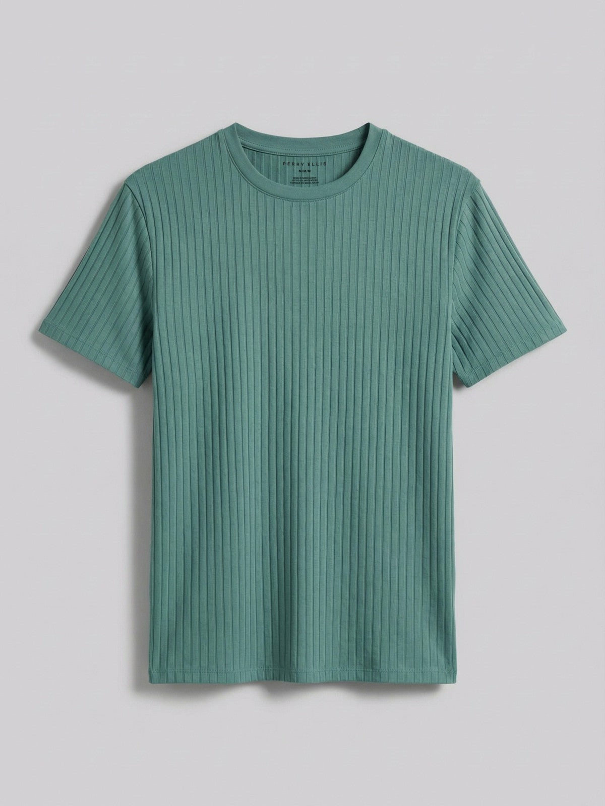 Ribbed Crew Neck Tee