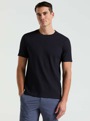 Ribbed Crew Neck Tee