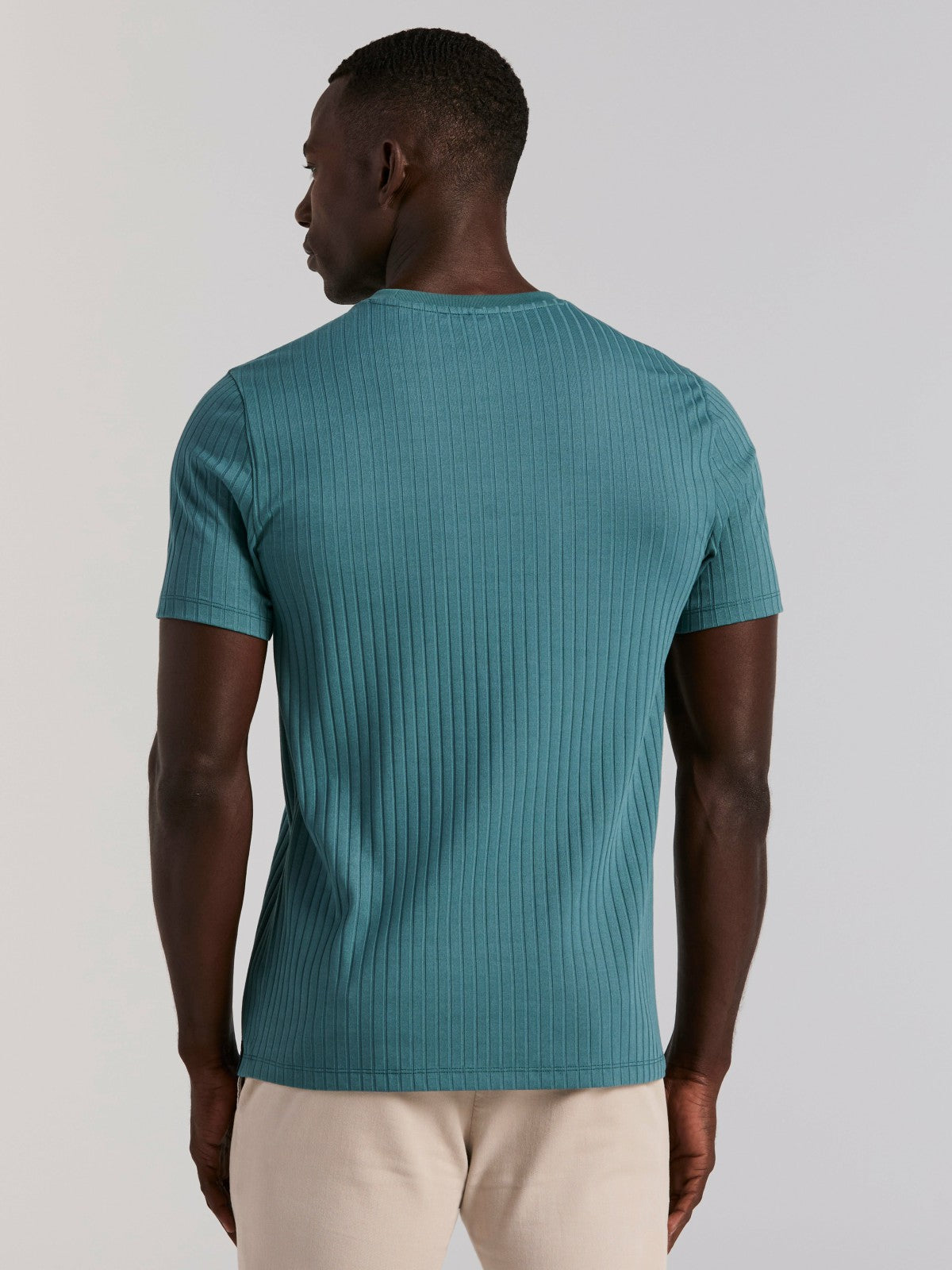 Ribbed Crew Neck Tee