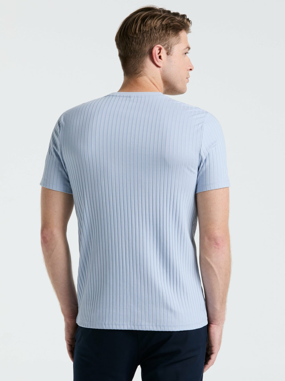 Ribbed Crew Neck Tee