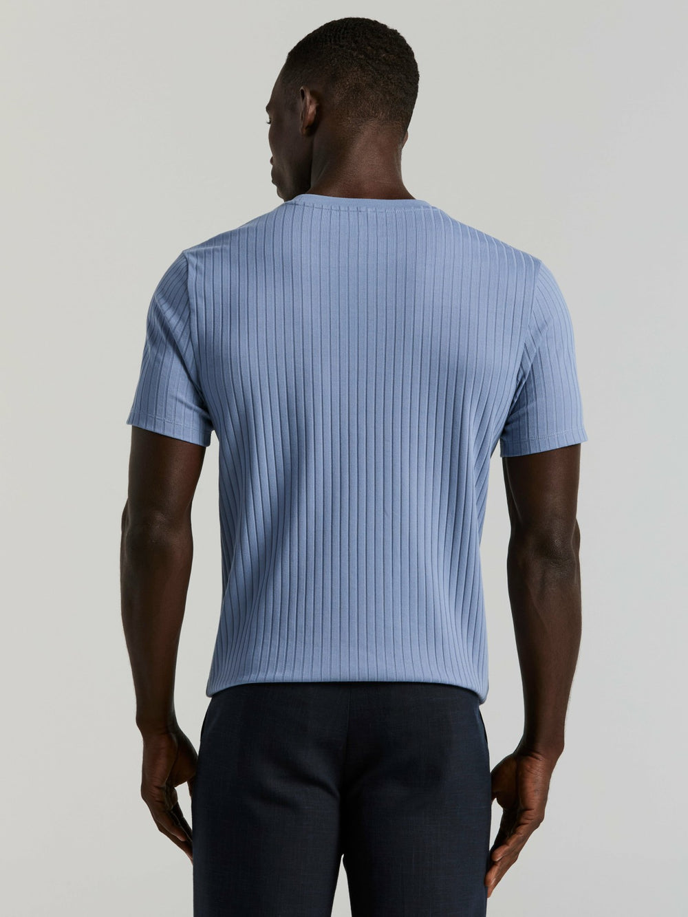 Ribbed Crew Neck Tee